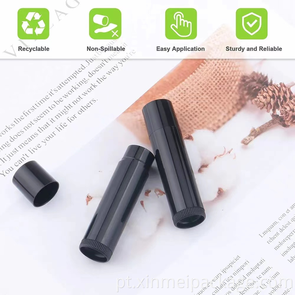 round lip balm tube